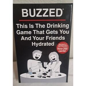 BUZZED Party Drinking Card Game 250 Cards Adults 21+ Social Game Complete